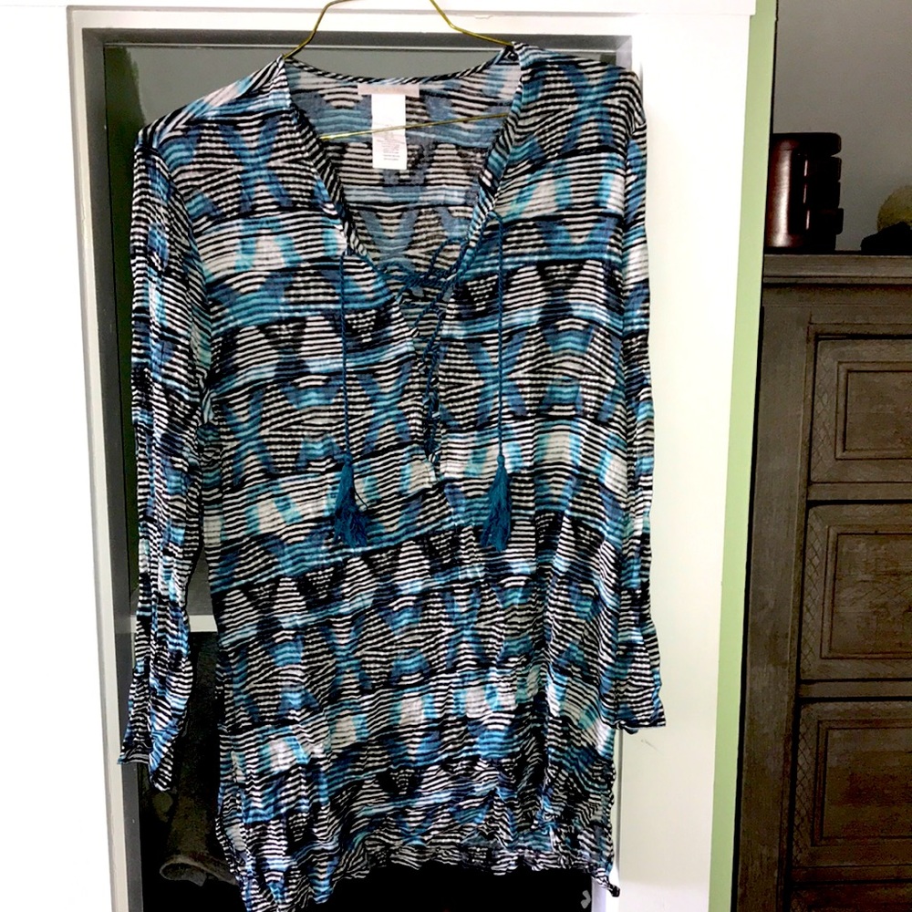 La Blanca lace up cover up